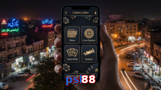 Main screen of Psl88 app page for PK players
