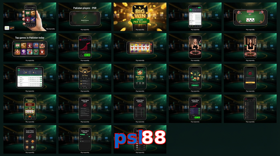 Main screen of Psl88 bet page for PK players