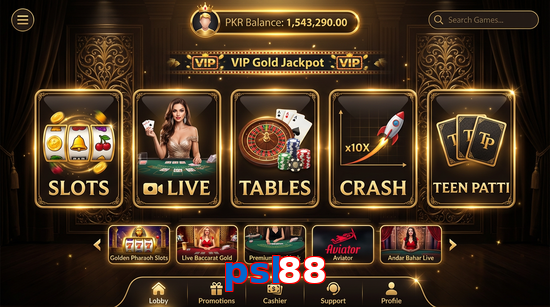 Main screen of Psl88 casino page for PK players